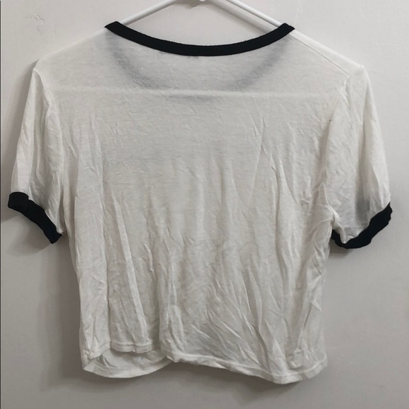 White and multi-colors crop top - Picture 2 of 2